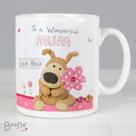 Personalised Boofle Flowers Mug Extra Image 2